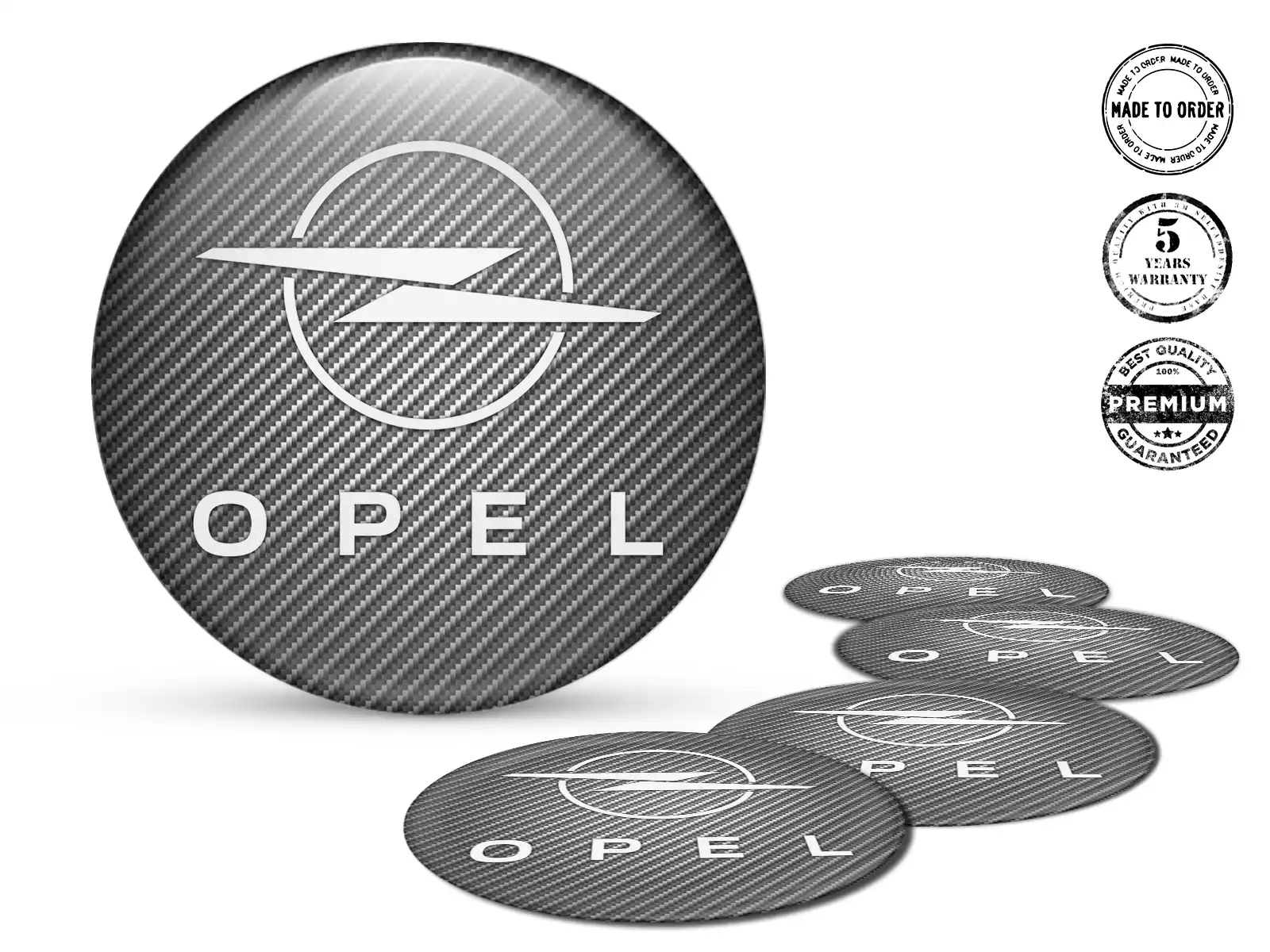 Opel Pegatinas Epoxi Bombadas Calcomanías de Aro Resina